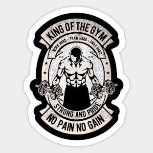 King Of The Gym Sticker